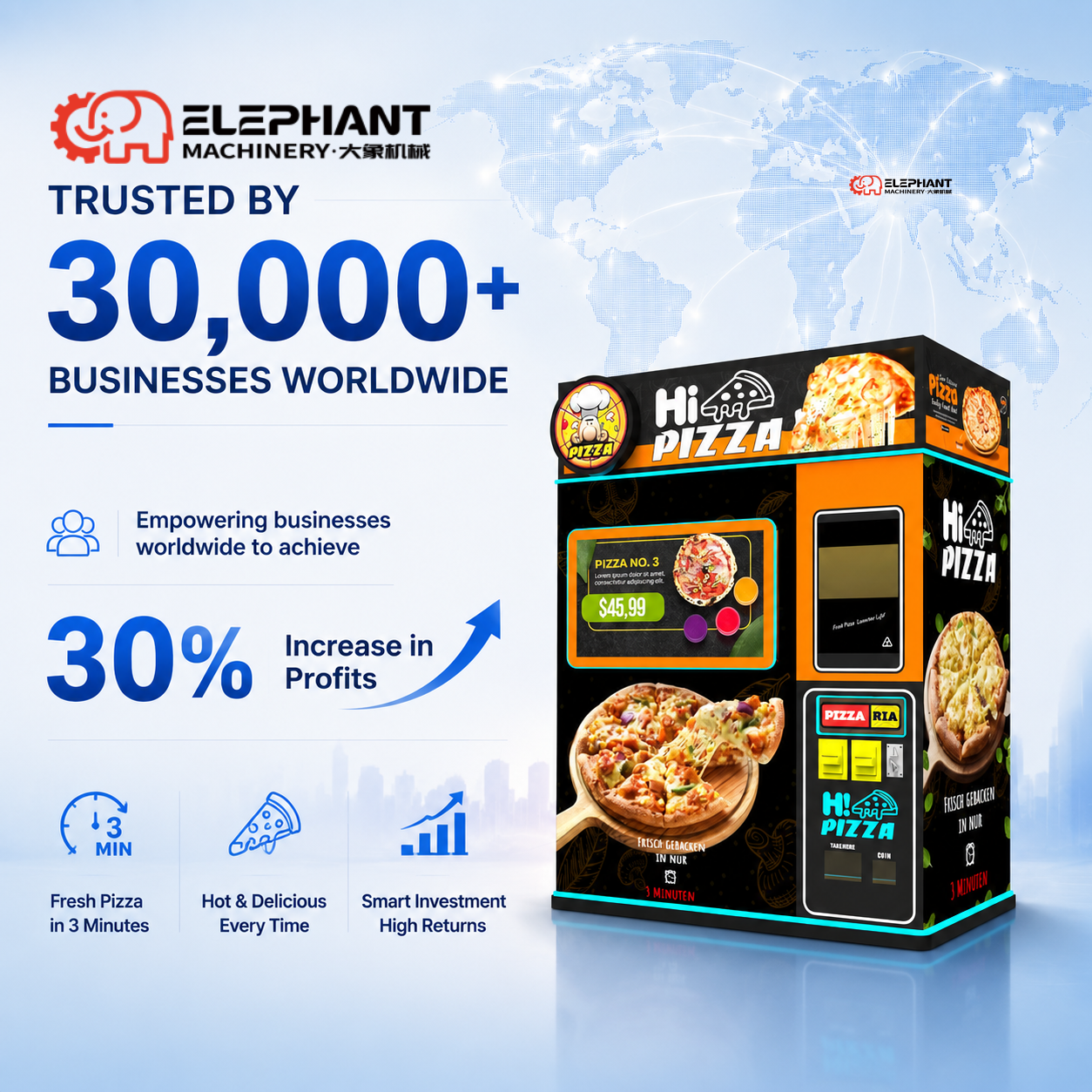 Automatic Pizza Vending Machine